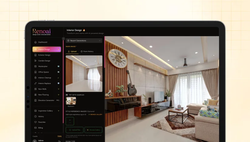 Interior Design Feature in RenoAI